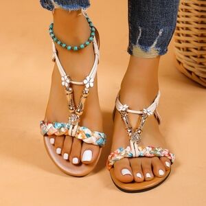 Floral Open Toed Sandals